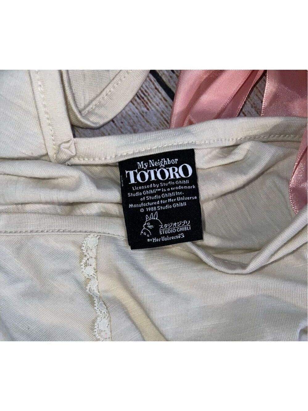 Studio Ghibli My Neighbor Totoro Pink Bow Girls T-Shirt Plus Size 1 - Picture 5 of 7